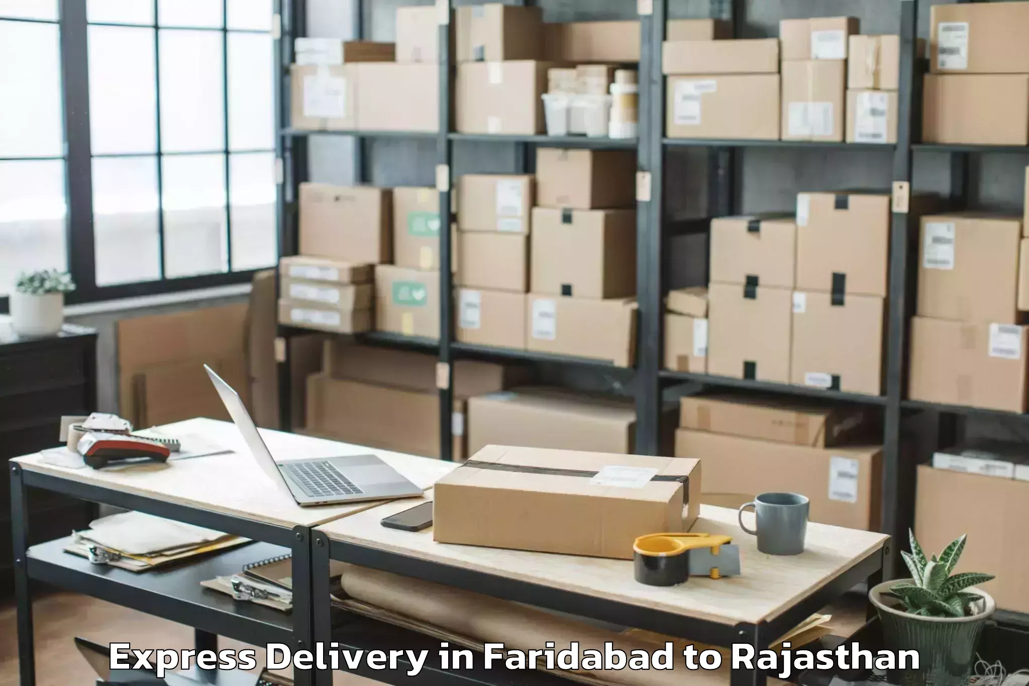 Affordable Faridabad to Vallabhnagar Express Delivery